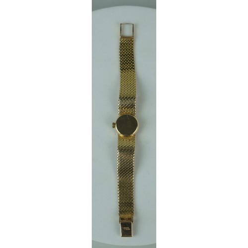 174 - AN OMEGA 9CT GOLD LADIES WRISTWATCH,

Weight: 22gms