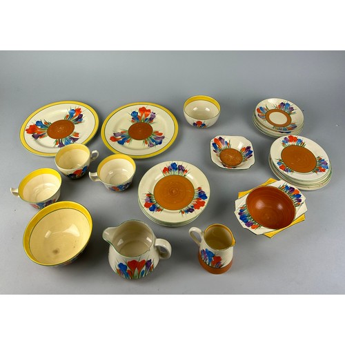 361 - A COLLECTION OF CLARICE CLIFF (27)

To include plates, tea cups, jugs, bowls, saucers, dishes