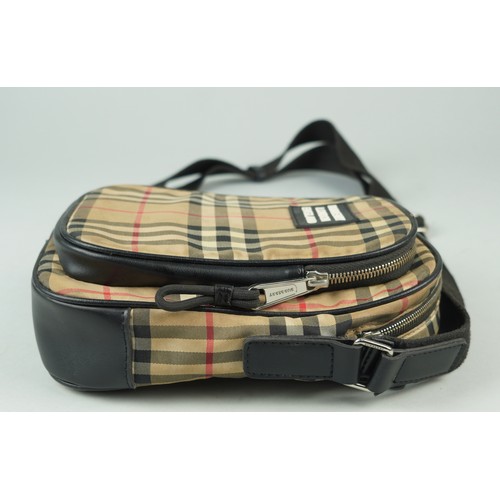 555 - BURBERRY NOVA CHECK SIDE BAG RRP: £840