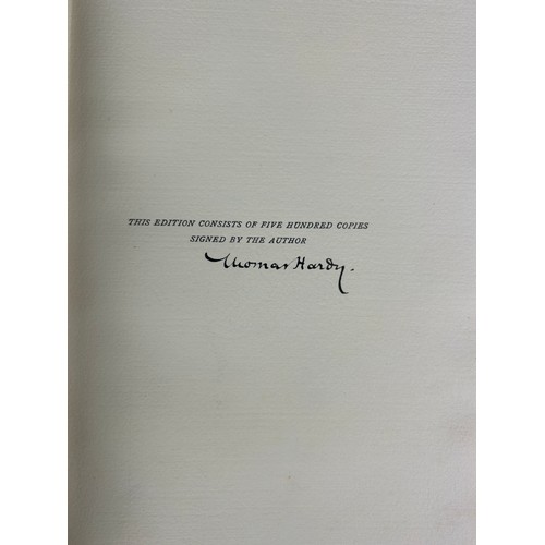 311 - THOMAS HARDY THE WORKS 'MELLSTOCK EDITION' THIRTY SEVEN VOLUMES (37) 1/500 SETS,

Volume one signed ... 