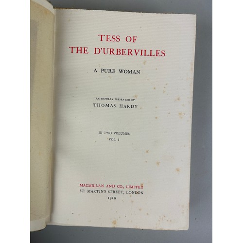 311 - THOMAS HARDY THE WORKS 'MELLSTOCK EDITION' THIRTY SEVEN VOLUMES (37) 1/500 SETS,

Volume one signed ... 