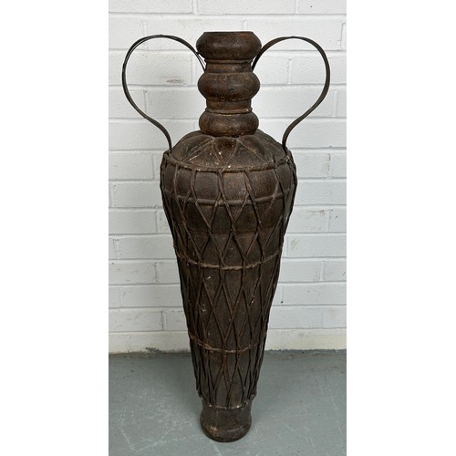 536 - A LARGE AFRICAN STORAGE VESSEL,

88cm x 36cm