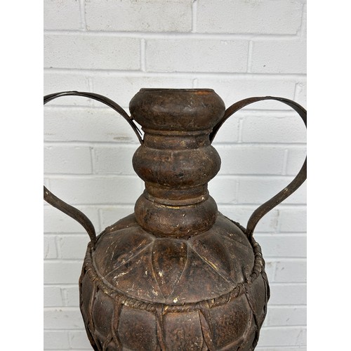 536 - A LARGE AFRICAN STORAGE VESSEL,

88cm x 36cm