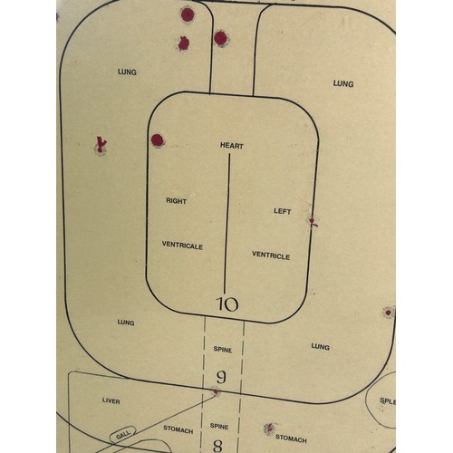 460 - A POLICE TRAINING SILHOUETTE SWAT TEAMS TARGET PRACTICE, 

From the Alco Target Company, USA. 

60cm... 