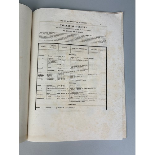 282 - M.A LEYMERIE: MEMOIRRE SUR IN NOUVEAU TYPE PYRENEE, 1849, 

Table and three plates.