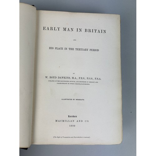 288 - WILLIAM BOYD DAWKINS: EARLY MAN IN BRITIAN, 1880, 

Embossed cloth.