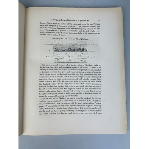 281 - WILLIAM BUCKLAND AND HENRY DE LA BECHE: GEOLOGY OF THE NEIGHBOURHOOD OF WEYMOUH AND ADJACENT PARTS O... 