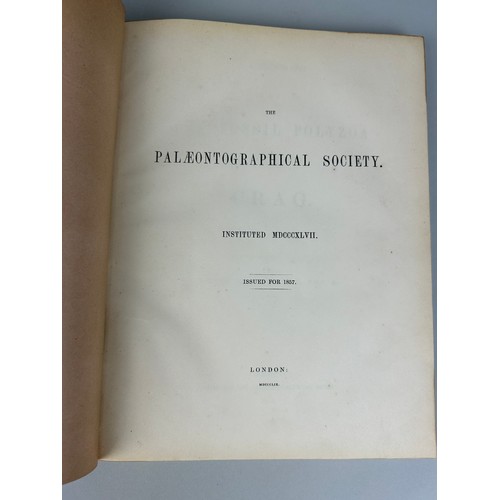 280 - GEORGE BUSK (1807-1886) FOSSIL POLYZOA OF THE CRAG, 1859

Half calf, 22 black and white plates. 

Me... 