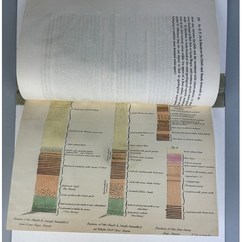 284 - HENRY DE LA BECHE (1796-1855): ON THE CHALK AND SANDS IN THE VICINITY OF LYME REGIS, 1825, 

Geologi... 