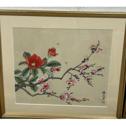 440 - A SET OF EIGHT CHINESE INK AND WATERCOLOUR PAINTINGS (8) 

Each mounted in frames and glazed. 

Larg... 