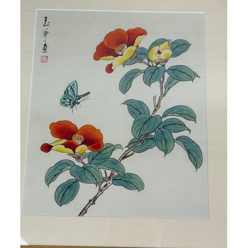 440 - A SET OF EIGHT CHINESE INK AND WATERCOLOUR PAINTINGS (8) 

Each mounted in frames and glazed. 

Larg... 