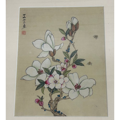 440 - A SET OF EIGHT CHINESE INK AND WATERCOLOUR PAINTINGS (8) 

Each mounted in frames and glazed. 

Larg... 