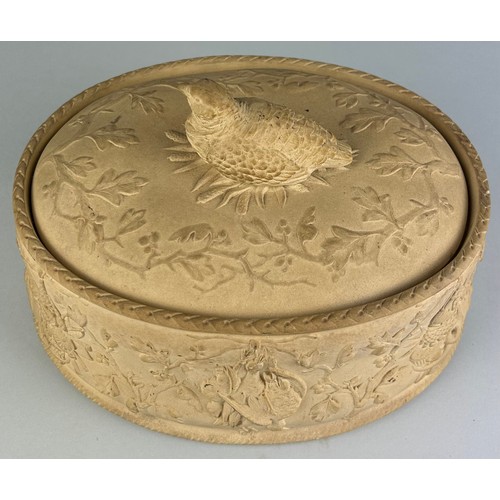 348 - A COPELAND BISCUIT GAME DISH,
 
Decorated with hanging game and birds.

26cm x 17cm