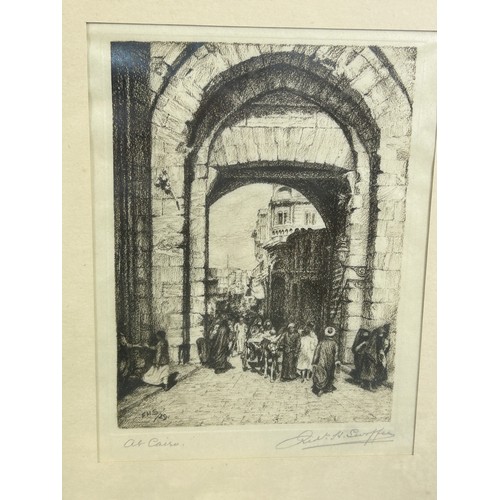 467 - A COLLECTION OF EARLY 20TH CENTURY ETCHINGS SIGNED 'F.H.S' AND ANOTHER UNRELATED (8)

Mostly mounted... 