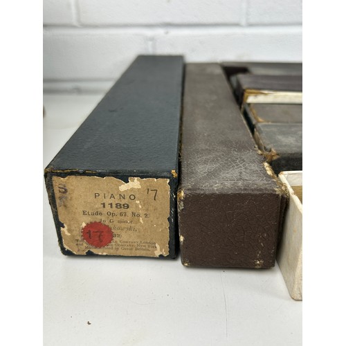 558A - MUSIC INTEREST: A COLLECTION OF ANTIQUE MELLOGRAPIC ROLLS IN ORIGINAL BOXES(Qty)