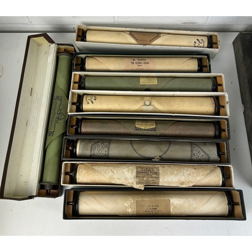 558A - MUSIC INTEREST: A COLLECTION OF ANTIQUE MELLOGRAPIC ROLLS IN ORIGINAL BOXES(Qty)