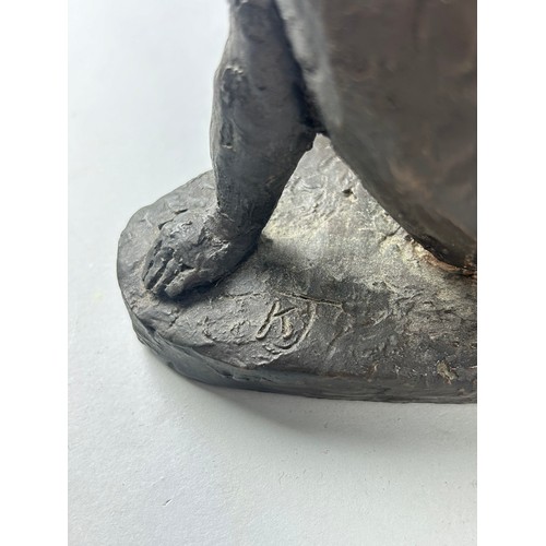 536A - KARIN JONZEN (BRITISH 1914-1998), DAY DREAMER, A BRONZE RESIN FIGURE
Signed 'KJ' to base 14.5cm high... 