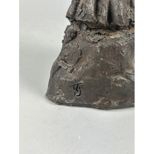 536C - KARIN JONZEN (BRITISH 1914-1998), GIRL WITH DOG, A BRONZE RESIN FIGURE
Signed 'KJ' to base 19cm high... 