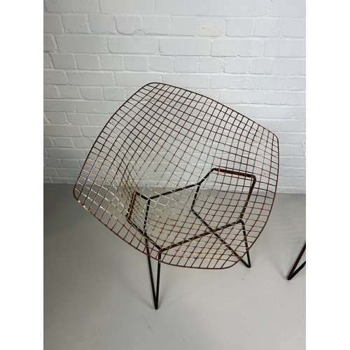 421 - HARRY BERTOIA (ITALIAN-AMERICAN 1915-1978): A PAIR OF 'BERTOIA' CHAIRS, 

76cm W x 85cm H x 70cm D e... 