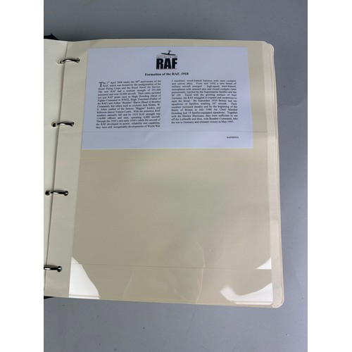 629 - THE RAF COIN COVER COLLECTION IN ORIGINAL FOLDER,