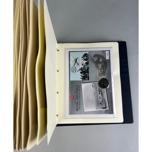 629 - THE RAF COIN COVER COLLECTION IN ORIGINAL FOLDER,