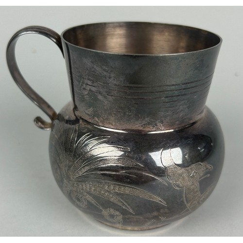 221 - A CHINESE OR BURMESE SILVER CHRISTENING CUP, 

Weight 191gms