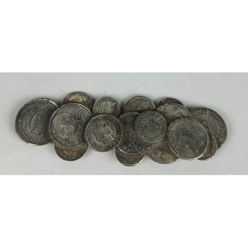 291 - THREE SETS OF CUFFLINKS, TO INCLUDE ONE PAIR IN PENTHALIGONS BOX ALONG WITH COINS (4)