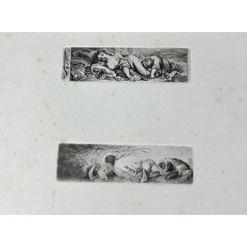 122 - A COLLECTION OF SEVEN SHEETS OF EARLY ENGRAVINGS, 

To include scenes from Sussex