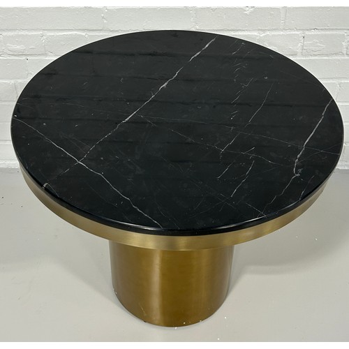 471 - LIANG AND EIMIL CAMDEN SMALL ROUND OCCASIONAL TABLE,

Brushed brass bases and black marble top. 

60... 