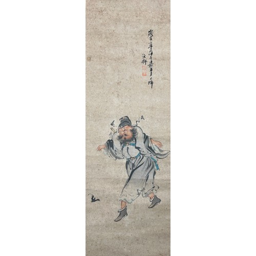 149 - TWO CHINESE PAINTING SCROLLS (2)

Largest 161cm x 46cm