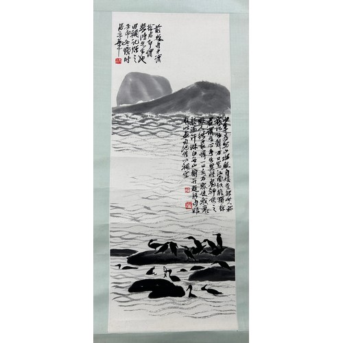 150 - TWO CHINESE PAINTING SCROLLS (2)

Largest 186cm x 44cm