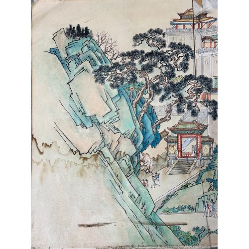 147 - A KOREAN OR CHINESE PAINTING PANELS (4) 

67cm x 45cm each.