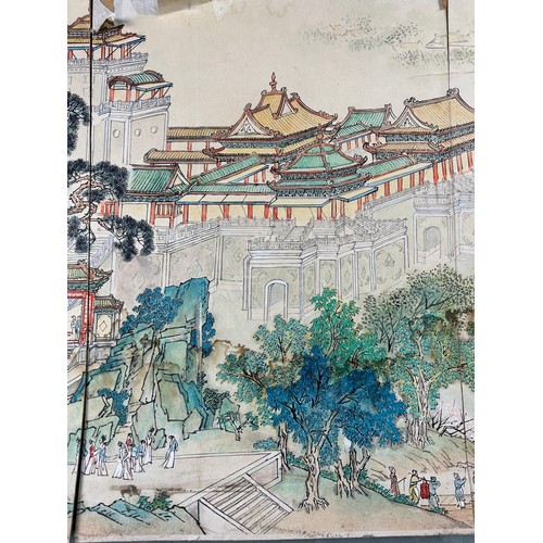 147 - A KOREAN OR CHINESE PAINTING PANELS (4) 

67cm x 45cm each.