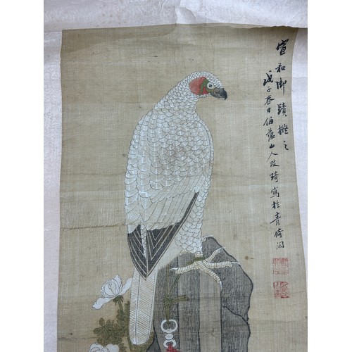 148 - TWO CHINESE PAINTING SCROLLS,

Largest 167cm x 47cm