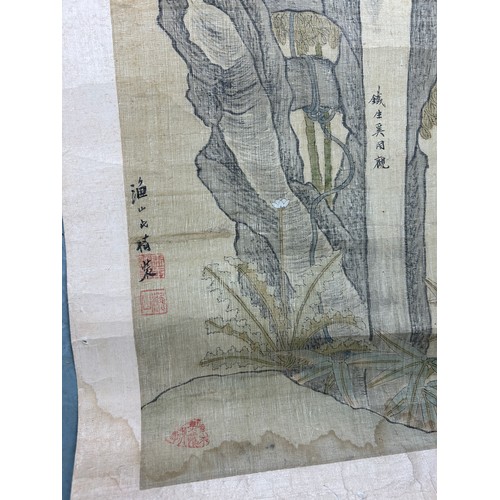 148 - TWO CHINESE PAINTING SCROLLS,

Largest 167cm x 47cm