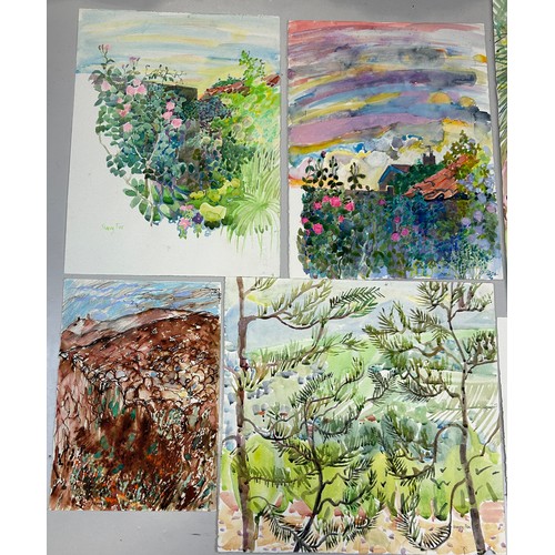 89 - MARY FOX (1922-2005) A COLLECTION OF FIVE WATERCOLOUR PAINTINGS ON PAPER (5) 

All signed. 

Largest... 