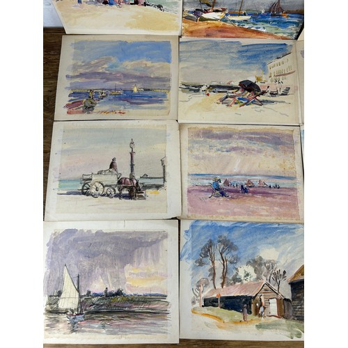 70 - ROBERT GRAHAM DRYDEN ALEXANDER (1875-1945) A LARGE COLLECTION OF EIGHTEEN PENCIL AND WATERCOLOUR PAI... 