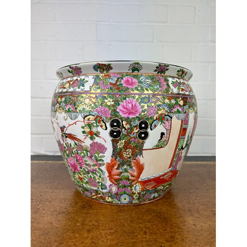 577 - A CHINESE FAMILLE ROSE JARDINIERE, 

32cm x 27cm