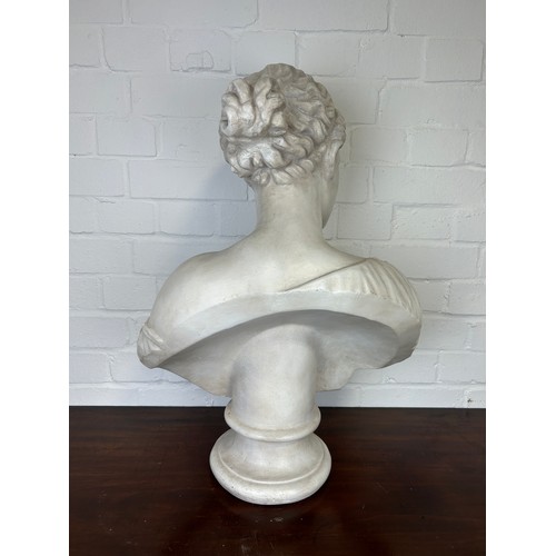 287 - AFTER THE ANTIQUE: A HEAVY PLASTER BUST OF APHRODITE,

60cm x 45cm