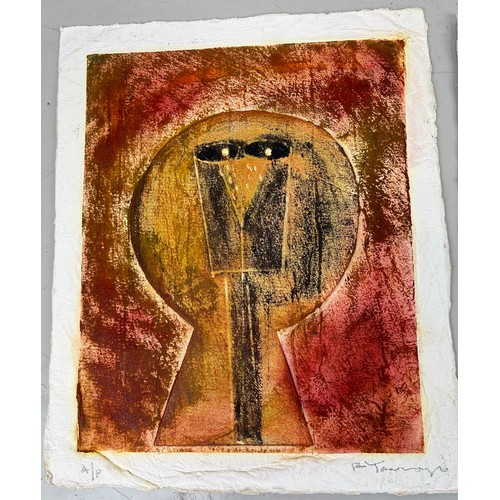 99 - AFTER RUFINO TAMAYO (1899-1991): A SET OF THREE 'ARTISTS PROOF ETCHINGS IN COLOURS, 

Each signed in... 