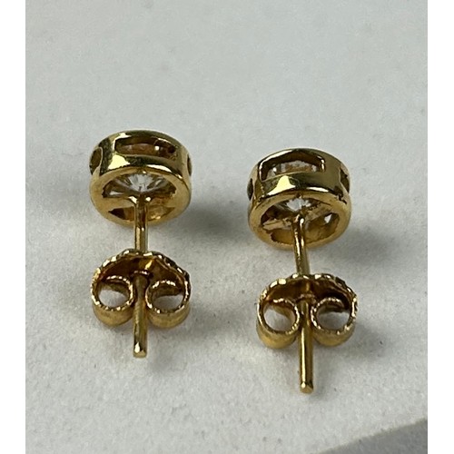 368 - A PAIR OF DIAMOND STUD EARRINGS, 

Weight 1.37gms