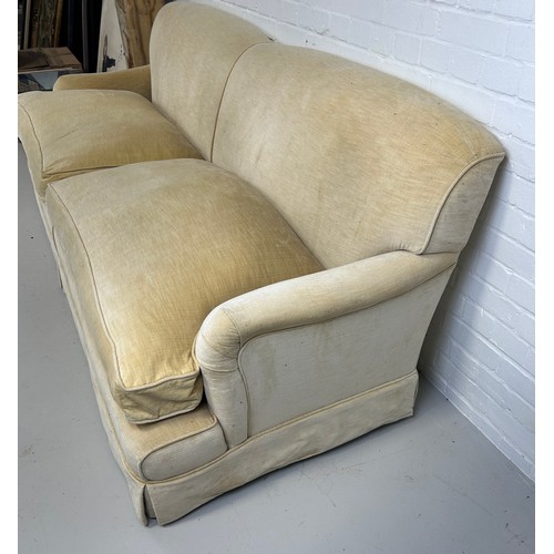 439 - A DAVID SEYFRIED 'CHELSEA' SOFA IN THE HOWARD STYLE, 

Large two-seater sofa.

230cm x 90cm x 80cm 
... 