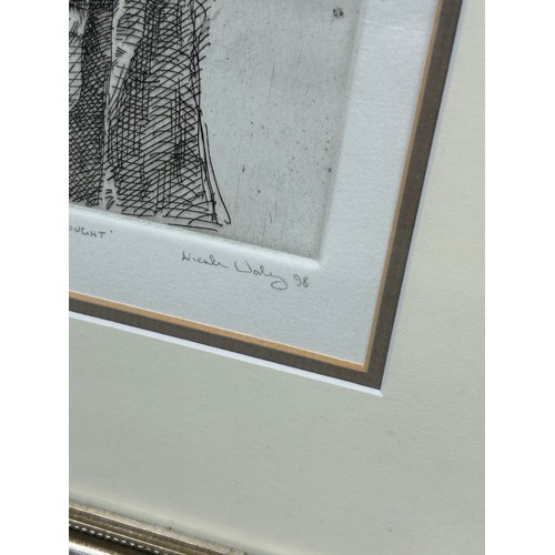 135 - NEALE WORLEY (B.1962): TWO ETCHINGS OF A GENTLEMAN', 

One an artists proof, the other numbered edit... 