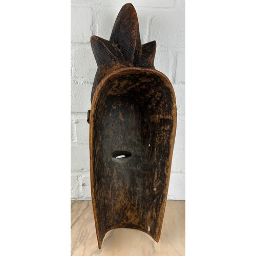 235 - AN AFRICAN TRIBAL BAULE MASK, 

Fine quality Kpan Mble type mask. 

Ivory Coast 

45cm x 20cm