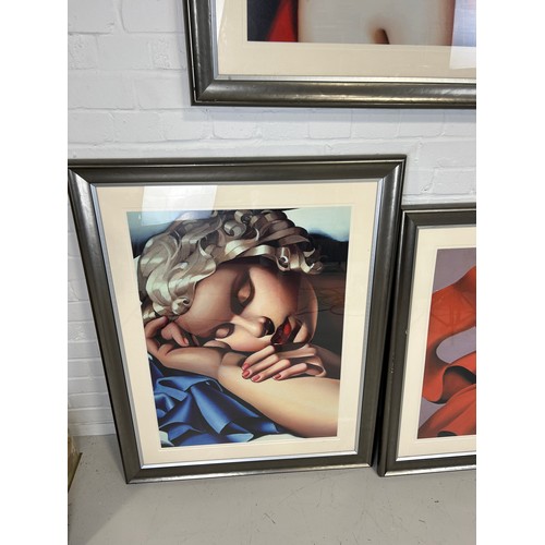 613 - AFTER CATHERINE ABEL (AUSTRALIAN B. 1966) A SET OF FOUR ART DECO STYLE PRINTS (4) 

Mounted in frame... 