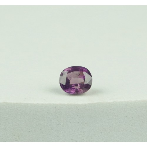 338 - A PURPLE 1.361CT SAPPHIRE OF KASHMIR ORIGIN WITH GRS CERTIFICATE (GEMRESEARCH SWISSLAB),

Brilliant ... 