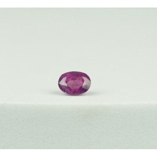 340 - A PURPLE 1.38CT SAPPHIRE OF KASHMIR ORIGIN WITH GRS CERTIFICATE (GEMRESEARCH SWISSLAB),

Brilliant s... 