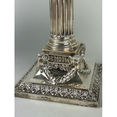 298 - A PAIR OF RICHARD MARTIN AND EBENEZER HALL SILVER CANDLESTICKS (2),

Weight: 768gms 
 
19cm H each.