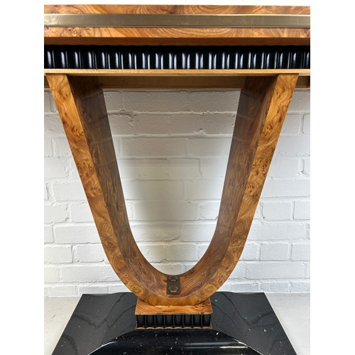 465 - A LARGE BIEDERMIER ART DECO DESIGN CONSOLE TABLE, 

122cm x 84cm x 40cm

Provenance: Palm Beach Casi... 