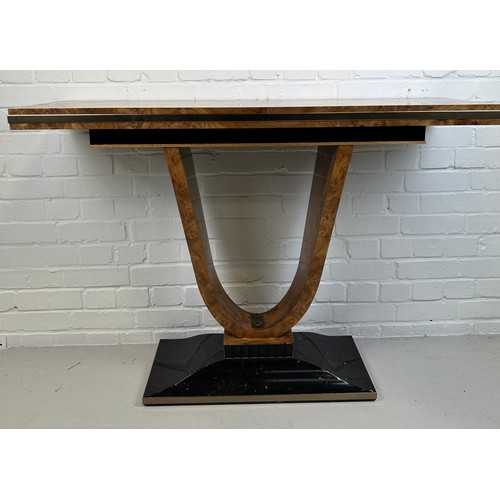 465 - A LARGE BIEDERMIER ART DECO DESIGN CONSOLE TABLE, 

122cm x 84cm x 40cm

Provenance: Palm Beach Casi... 